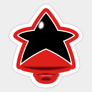 Zeo Ranger 5 Red Visor Sticker